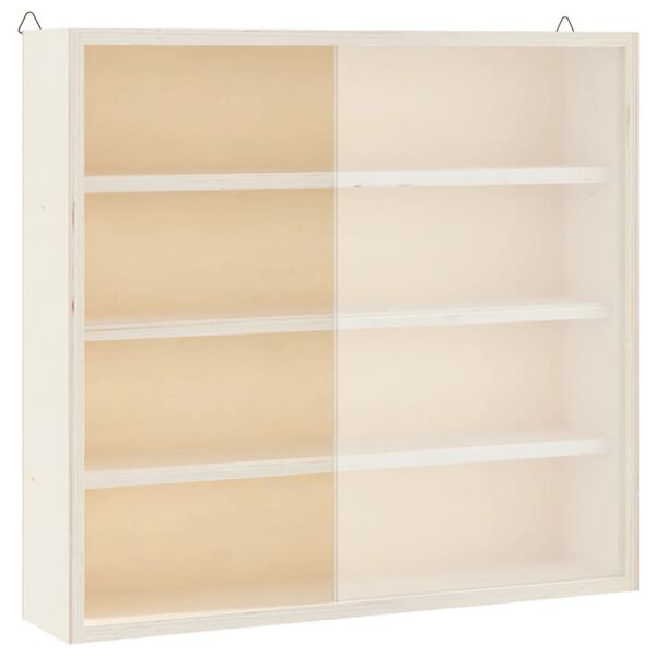 vidaXL Ξύλινη συλλεκτική βιτρίνα με πόρτες 40x8,5x37 εκ.