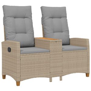 vidaXL &Rho;&upsilon;&theta;&mu;&iota;&zeta;ό&mu;&epsilon;&nu;&omicron;&sigmaf; &Pi;ά&gamma;&kappa;&omicron;&sigmaf; &mu;&epsilon; &Tau;&rho;&alpha;&pi;έ&zeta;&iota; 2 -Seater 126 x 65 x 112 &epsilon;&kappa;.