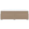 vidaXL Κρεβάτι Boxspring με Στρώμα Καπουτσίνο 80x200 εκ. Συνθ. Δέρμα