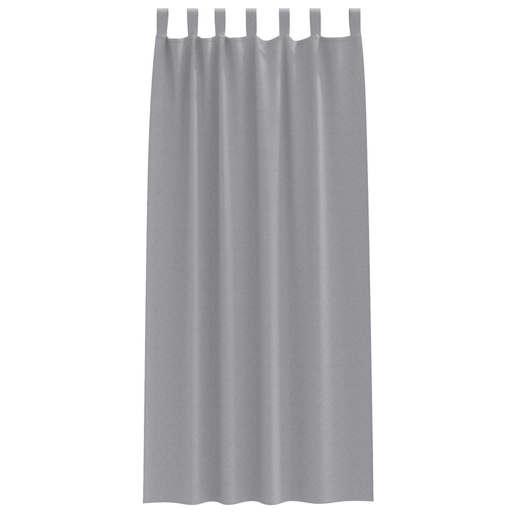 vidaXL Κουρτίνες 2 pcs Ανοιχτό γκρι 245 x 140 εκ. Πολυεστέρας