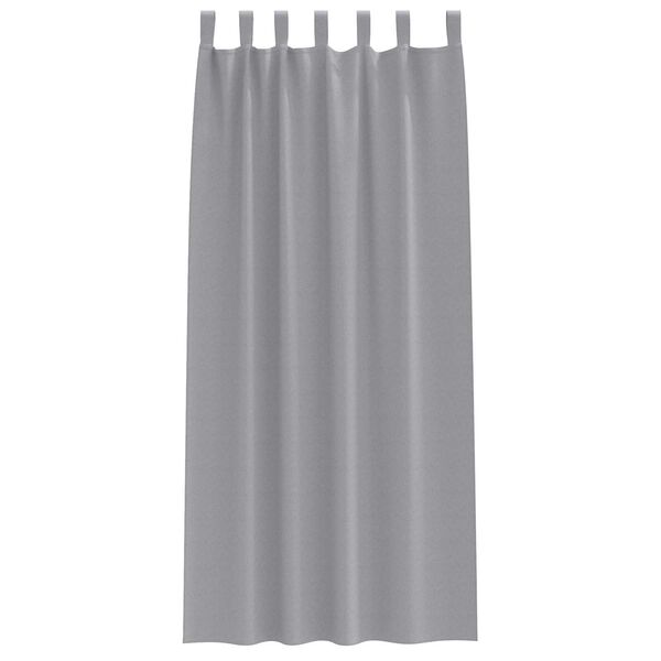 vidaXL Κουρτίνες 2 pcs Ανοιχτό γκρι 245 x 140 εκ. Πολυεστέρας