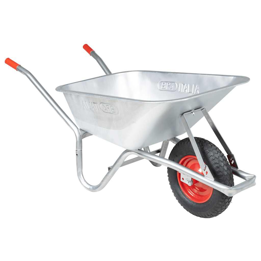 vidaXL Καροτσάκι 90 L 150 kg από γαλβανισμένο χάλυβα πλαστικό