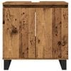 vidaXL Ντουλάπι μπάνιου Παλιό ξύλο 58x33x60 cm Κατασκευασμένο ξύλο