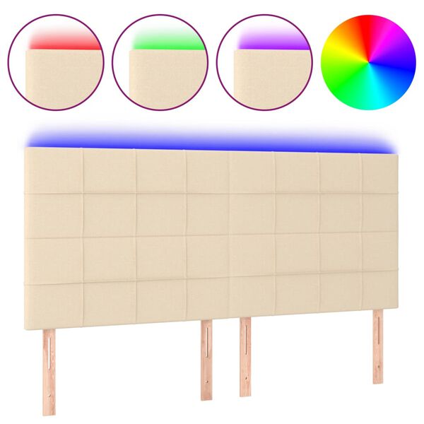 vidaXL &Kappa;&epsilon;&phi;&alpha;&lambda;ά&rho;&iota; &Kappa;&rho;&epsilon;&beta;&alpha;&tau;&iota;&omicron;ύ LED &Kappa;&rho;&epsilon;&mu; 200x5x118/128 &epsilon;&kappa;. &Upsilon;&phi;&alpha;&sigma;&mu;ά&tau;&iota;&nu;&omicron;