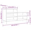 vidaXL Παπουτσοθήκη Sonoma Δρυς 102x36x60 εκ. από Επεξεργασμένο Ξύλο