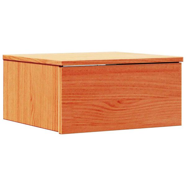 vidaXL Κομοδίνο Καφέ κεριού 37 x 35 x 18.5 εκ Μασίφ ξύλο πεύκου