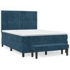 vidaXL &Kappa;&rho;&epsilon;&beta;ά&tau;&iota; Boxspring &mu;&epsilon; &Sigma;&tau;&rho;ώ&mu;&alpha; &Sigma;&kappa;&omicron;ύ&rho;&omicron; &Mu;&pi;&lambda;&epsilon; 140x190 &epsilon;&kappa;. &Beta;&epsilon;&lambda;&omicron;ύ&delta;&iota;&nu;&omicron;