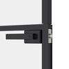 vidaXL Εσωτερική Πόρτα 76x201,5 εκ. Ψημένο Γυαλί και Λεπτό Αλουμίνιο