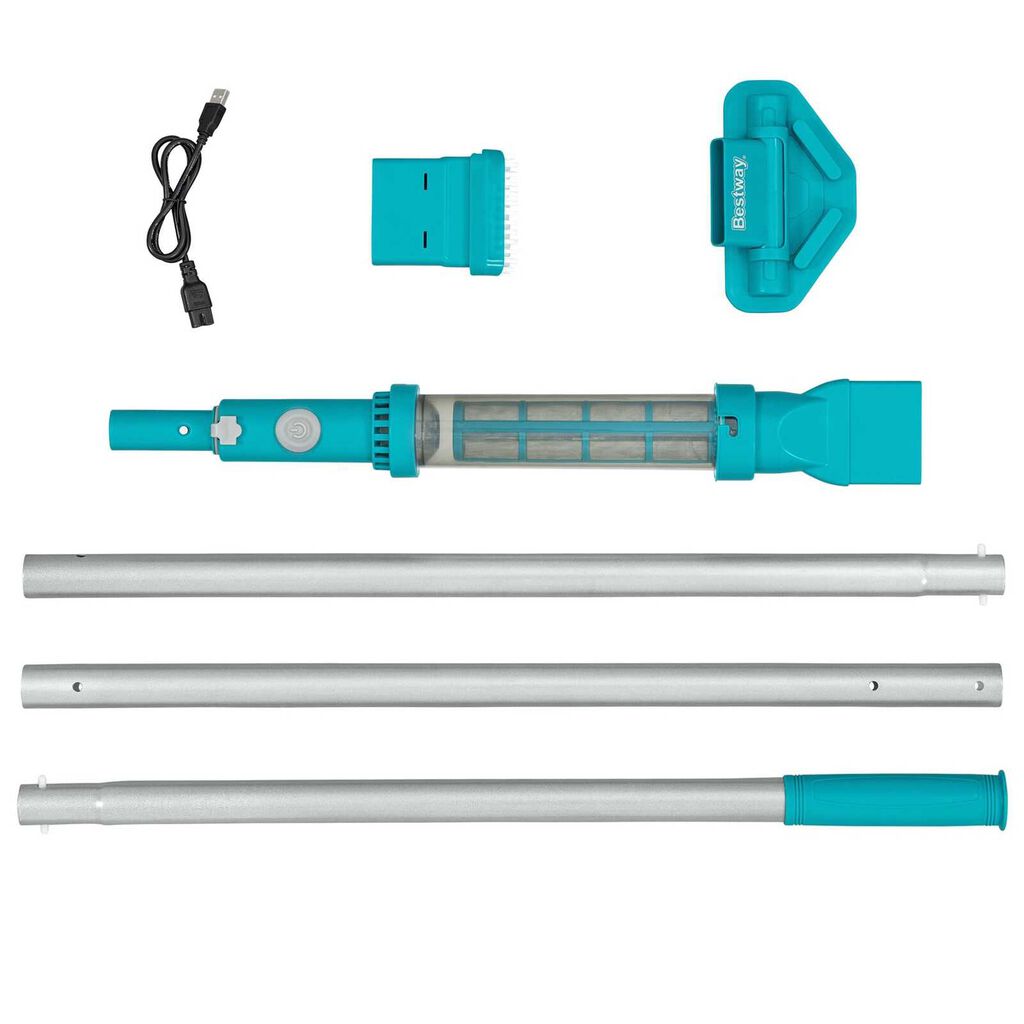 Best Way Bestway AquaSurge επαναφορτιζόμενη σκούπα πισίνας - πλαστική και αλουμινένια
