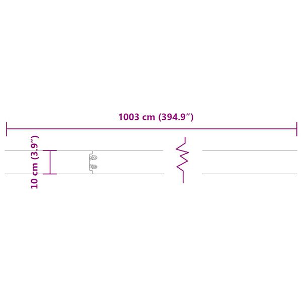vidaXL Περιφράξεις γκαζόν 10 τεμάχια 10x103 cm από ανοξείδωτο ατσάλι