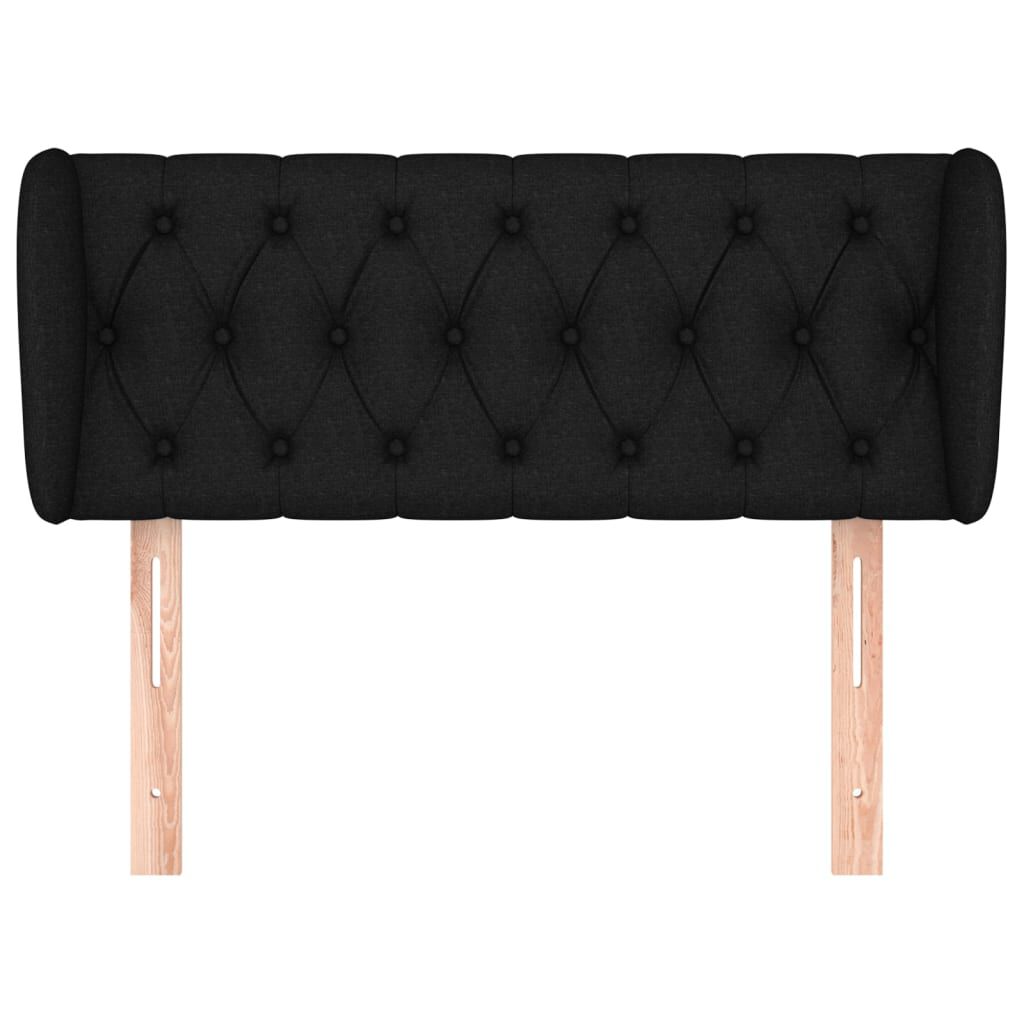 vidaXL Κεφαλάρι με Πτερύγια Μαύρο 103x23x78/88 εκ. Υφασμάτινο