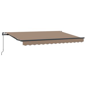 vidaXL &Alpha;&nu;&alpha;&delta;&iota;&pi;&lambda;&omicron;ύ&mu;&epsilon;&nu;&eta; &tau;έ&nu;&tau;&alpha; Taupe 3,5 x 2 m ύ&phi;&alpha;&sigma;&mu;&alpha;
