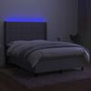 vidaXL &Kappa;&rho;&epsilon;&beta;ά&tau;&iota; Boxspring &mu;&epsilon; &Sigma;&tau;&rho;ώ&mu;&alpha; & LED &Alpha;&nu;.&Gamma;&kappa;&rho;&iota; 140x200&epsilon;&kappa;. &Upsilon;&phi;&alpha;&sigma;&mu;ά&tau;&iota;&nu;&omicron;