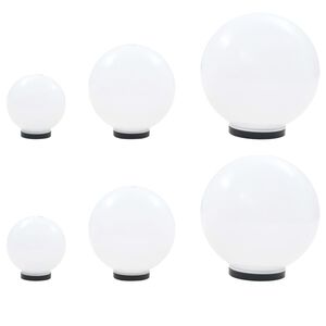 vidaXL &Phi;&omega;&tau;&iota;&sigma;&tau;&iota;&kappa;ά &Mu;&pi;ά&lambda;&alpha; LED 6 &tau;&epsilon;&mu; &Sigma;&phi;&alpha;&iota;&rho;&iota;&kappa;ά 20/30/40 &epsilon;&kappa;. &Alpha;&kappa;&rho;&upsilon;&lambda;&iota;&kappa;ά (PMMA)