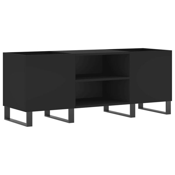 vidaXL Έπιπλο Δίσκων Μαύρο 121 x 38 x 48 εκ. από Επεξεργασμένο Ξύλο