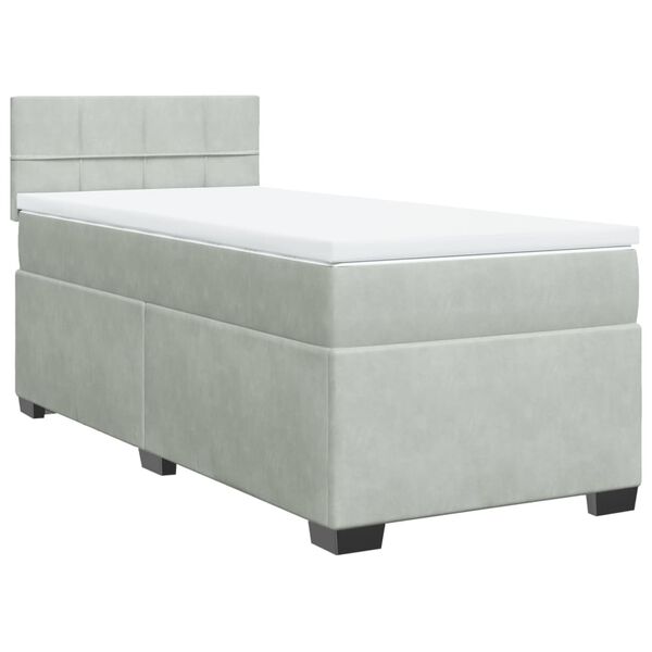 vidaXL &Kappa;&rho;&epsilon;&beta;ά&tau;&iota; Boxspring &mu;&epsilon; &Sigma;&tau;&rho;ώ&mu;&alpha; &Alpha;&nu;&omicron;&iota;&chi;&tau;ό &Gamma;&kappa;&rho;&iota; 90x200 &epsilon;&kappa;. &Beta;&epsilon;&lambda;&omicron;ύ&delta;&iota;&nu;&omicron;