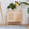vidaXL Πόρτες ντουλαπιών Louvred Design 2 τεμάχια 39,5x29,5 cm