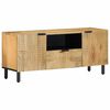 vidaXL Ντουλάπι τηλεόρασης καφέ 105x33x46 cm από μασίφ ξύλο Mango