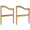 vidaXL &Mu;&omicron;&nu;ά&delta;&alpha; &Beta;&rho;&alpha;&chi;&iota;ό&nu;&omega;&nu; 2 pcs &Lambda;&epsilon;&upsilon;&kappa;ό 59 x 4 x 73 &epsilon;&kappa; &Sigma;&tau;&epsilon;&rho;&epsilon;ό &Xi;ύ&lambda;&omicron; &Alpha;&kappa;&alpha;&kappa;ί&alpha;&sigmaf;
