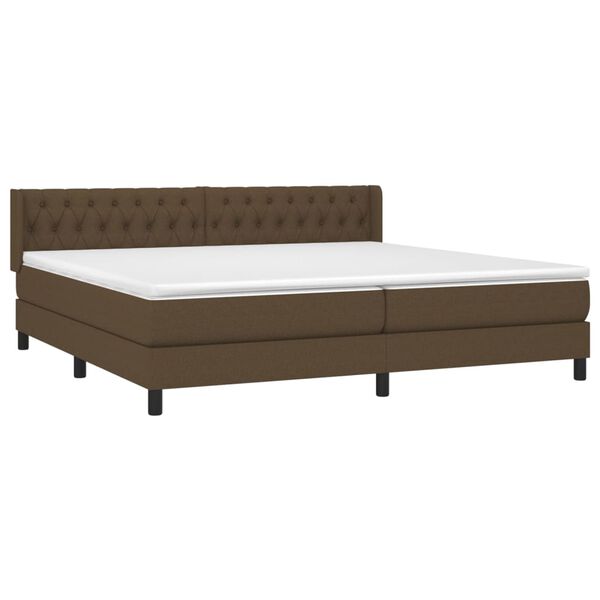 vidaXL &Kappa;&rho;&epsilon;&beta;ά&tau;&iota; Boxspring &mu;&epsilon; &Sigma;&tau;&rho;ώ&mu;&alpha; &Sigma;&kappa;&omicron;ύ&rho;&omicron; &Kappa;&alpha;&phi;έ 200x200 &epsilon;&kappa;. &Upsilon;&phi;&alpha;&sigma;&mu;ά&tau;&iota;&nu;&omicron;