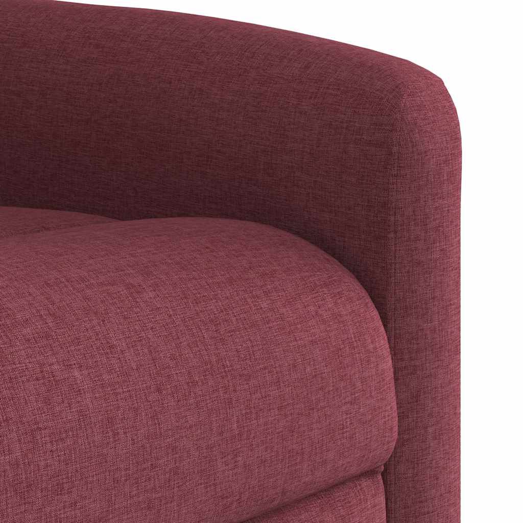 vidaXL Πολυθρόνα Ανακλινόμενη με Ανύψωση Μπορντό Υφασμάτινη