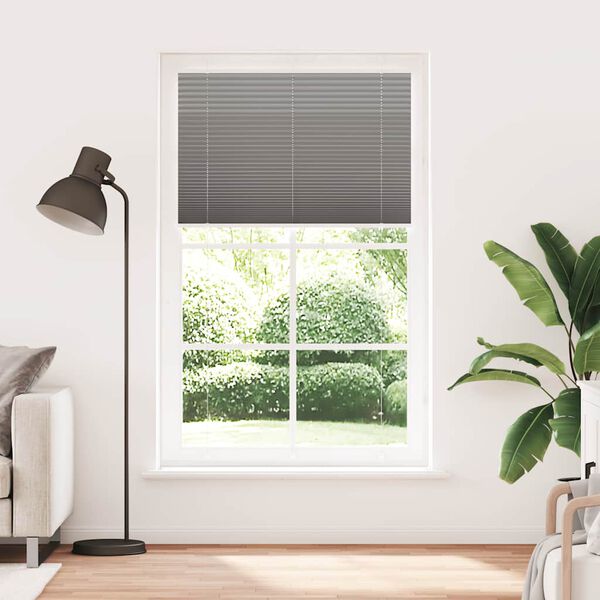vidaXL Πλισέ περσίδα Ανθρακί 120x200 cm Πλάτος υφάσματος 119,4 cm