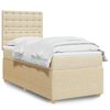 vidaXL &Kappa;&rho;&epsilon;&beta;ά&tau;&iota; Boxspring &mu;&epsilon; &Sigma;&tau;&rho;ώ&mu;&alpha; &Kappa;&rho;&epsilon;&mu; 100 x 200 &epsilon;&kappa;. &Upsilon;&phi;&alpha;&sigma;&mu;ά&tau;&iota;&nu;&omicron;