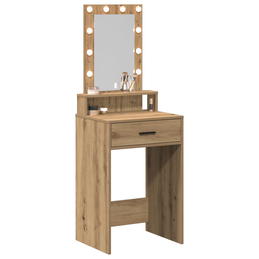 vidaXL Τραπέζι περιποίησης Καφέ 50 x 41 x 140 εκ. Επεξεργασμένο ξύλο