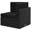 vidaXL Σαλόνι Κήπου 10 Τεμαχίων Μαύρο από Συνθετικό Ρατάν