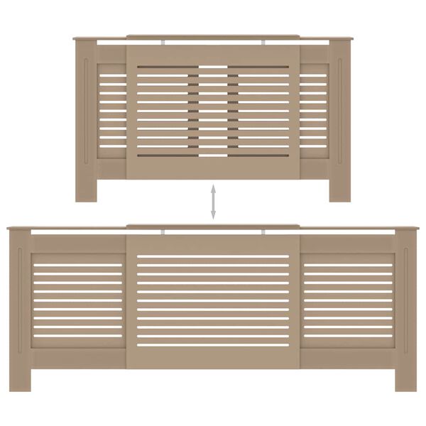 vidaXL Κάλυμμα Καλοριφέρ 205 εκ. από MDF