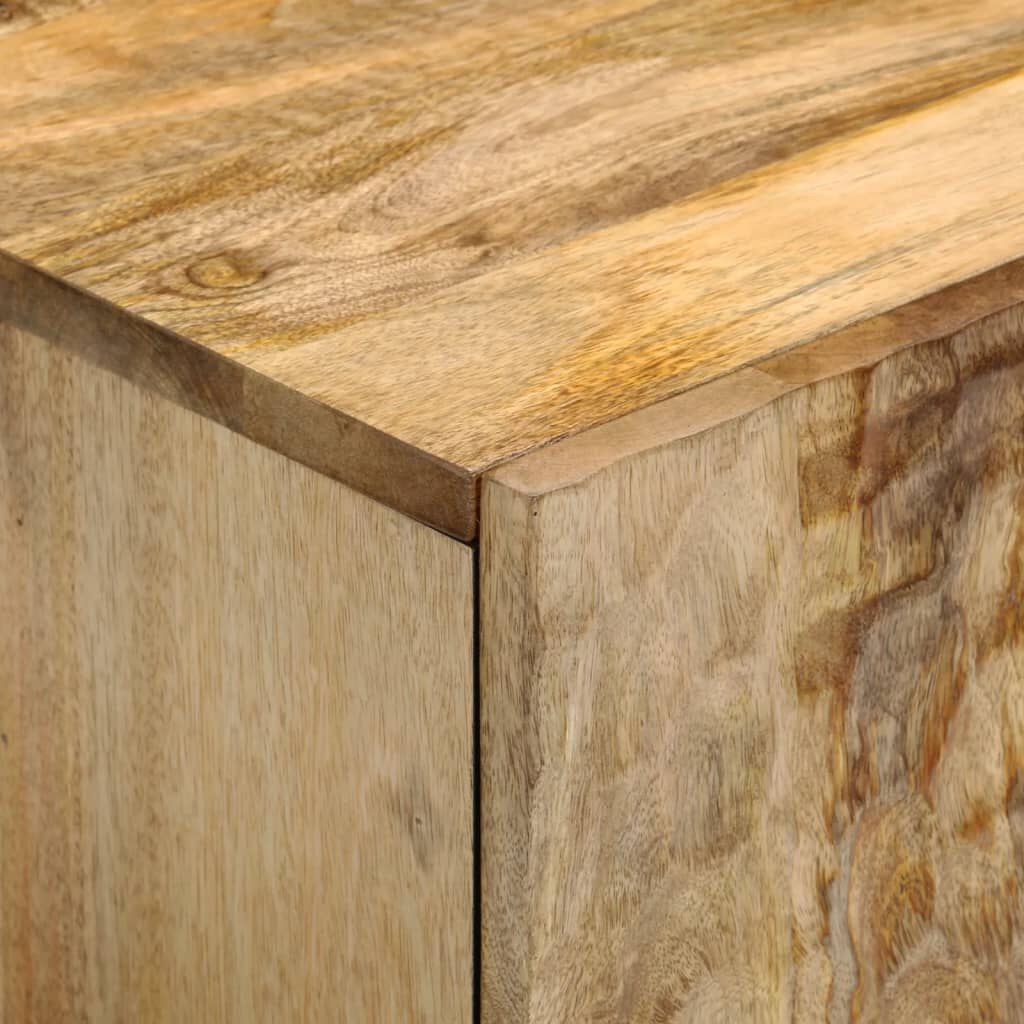 vidaXL Ντουλάπι Μπάνιου Επιτοίχιο 38x33x48 εκ. από Μασίφ Ξύλο Μάνγκο