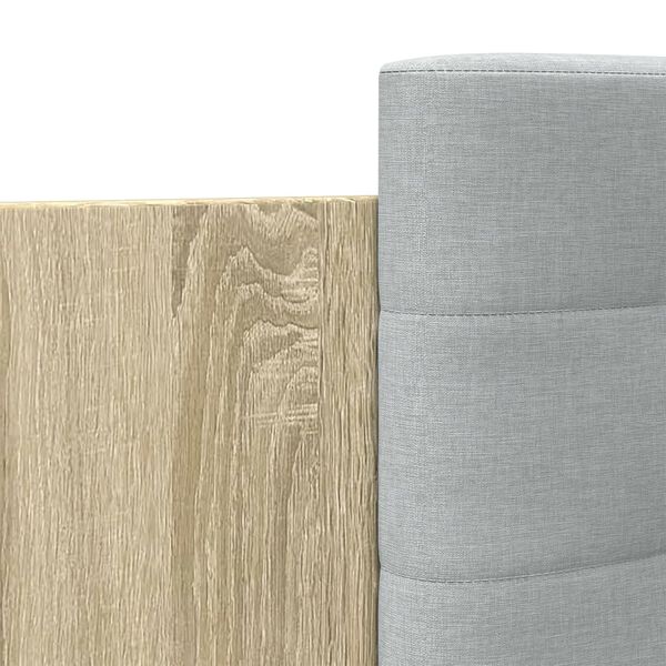 vidaXL Πλαίσιο Κρεβατιού με Κεφαλάρι Sonoma Δρυς 200x200εκ. Επεξ. Ξύλο