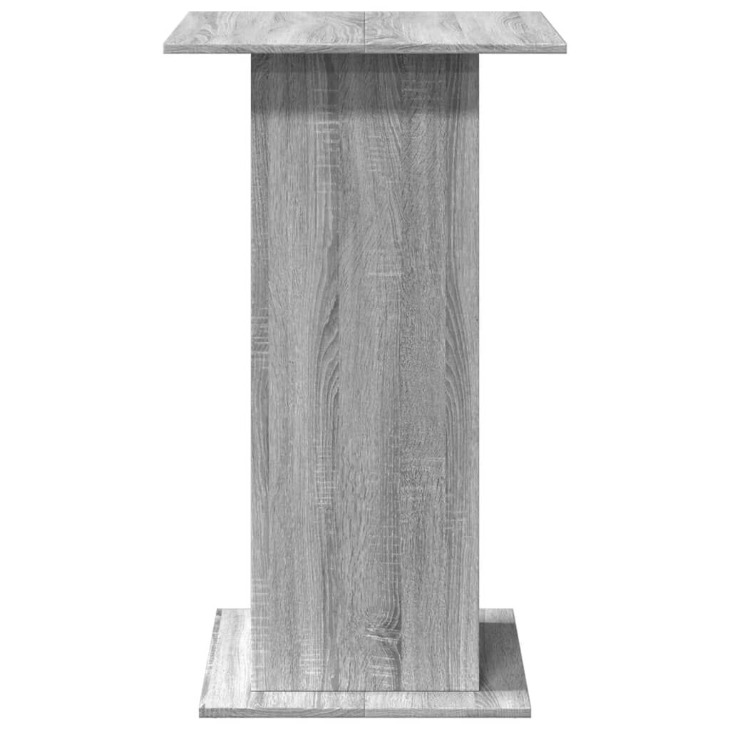vidaXL Τραπέζι Μπαρ με Ράφια Γκρι Sonoma 60x60x102 εκ. Επεξ. Ξύλο
