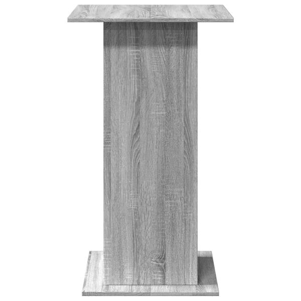vidaXL Τραπέζι Μπαρ με Ράφια Γκρι Sonoma 60x60x102 εκ. Επεξ. Ξύλο