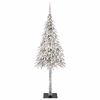 vidaXL Χριστουγεννιάτικο Δέντρο με 300 LED Λευκό 180 cm ΠΕ και Ατσάλι