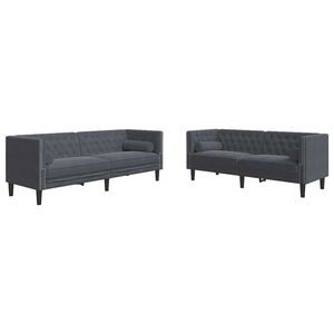 vidaXL &Kappa;&alpha;&nu;&alpha;&pi;έ&sigmaf; &sigma;&alpha;&lambda;&omicron;&nu;&iota;&omicron;ύ 2 pcs &Sigma;&kappa;&omicron;ύ&rho;&omicron; &Gamma;&kappa;&rho;&iota; 194 x 74,5 x 70,5 &epsilon;&kappa;.