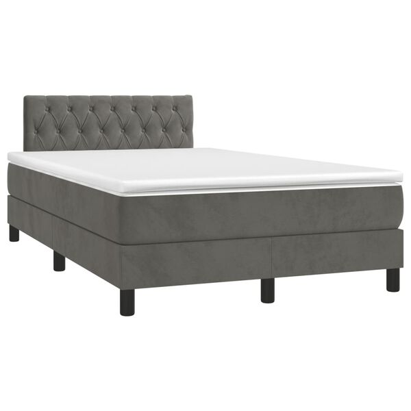 vidaXL &Kappa;&rho;&epsilon;&beta;ά&tau;&iota; Boxspring &mu;&epsilon; &Sigma;&tau;&rho;ώ&mu;&alpha; &Sigma;&kappa;&omicron;ύ&rho;&omicron; &Gamma;&kappa;&rho;&iota; 120x200 &epsilon;&kappa;. &Beta;&epsilon;&lambda;&omicron;ύ&delta;&iota;&nu;&omicron;