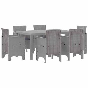 vidaXL &Sigma;έ&tau; &phi;&alpha;&gamma;&eta;&tau;&omicron;ύ &gamma;&iota;&alpha; &kappa;ή&pi;&omicron; 7 &tau;&mu;&chi;. &Alpha;&nu;&omicron;&iota;&chi;&tau;ό &gamma;&kappa;&rho;&iota; Rattan Polt