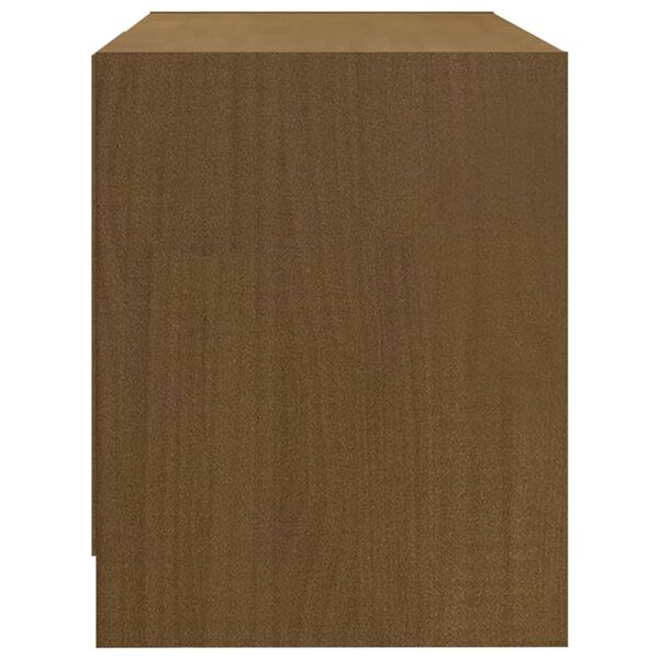 vidaXL Έπιπλο Τηλεόρασης Μελί 80 x 31 x 39 εκ. από Μασίφ Ξύλο Πεύκου