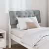 vidaXL Ταπετσαρισμένο κεφαλάρι Ανοιχτό γκρι 80 cm Στερεά ξυλεία πεύκου