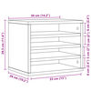 vidaXL Έπιπλο Οργάνωσης Γραφείου Καφέ Δρυς 36x26x29,5εκ Επεξ. Ξύλο