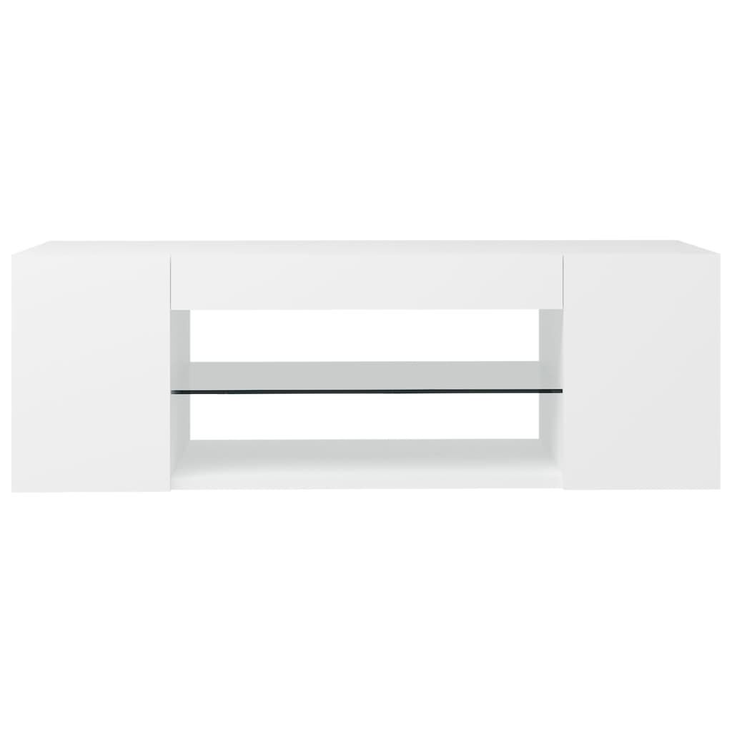 vidaXL Έπιπλο Τηλεόρασης με LED Λευκό 90x39x30 εκ.