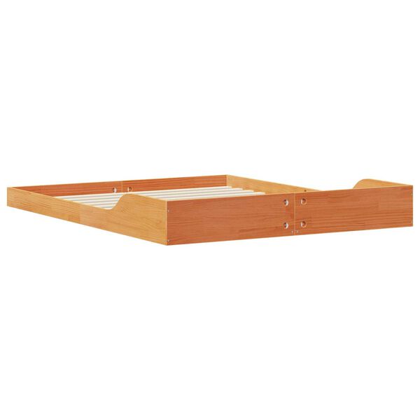 vidaXL Σκελετός Κρεβατιού Καφέ κεριού 160 x 220 cm Μασίφ ξύλο πεύκου