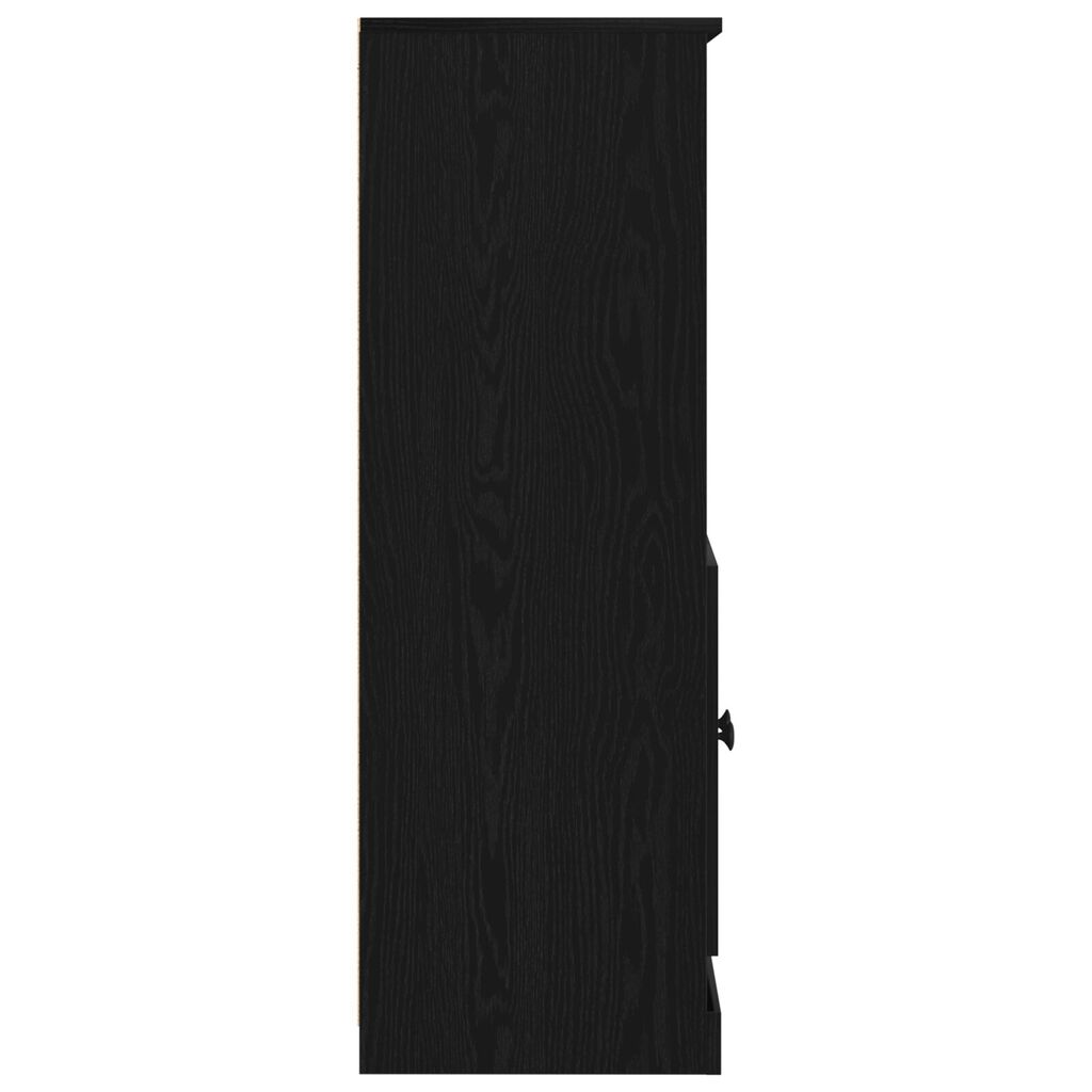 vidaXL Υψηλή ντουλάπα Μαύρη Δρυός 60x35.5x103.5 εκ. Επεξεργασμένο Ξύλο