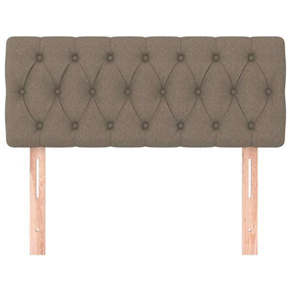 vidaXL Κεφαλάρι Κρεβατιού Taupe 90x7x78/88 εκ. Υφασμάτινο