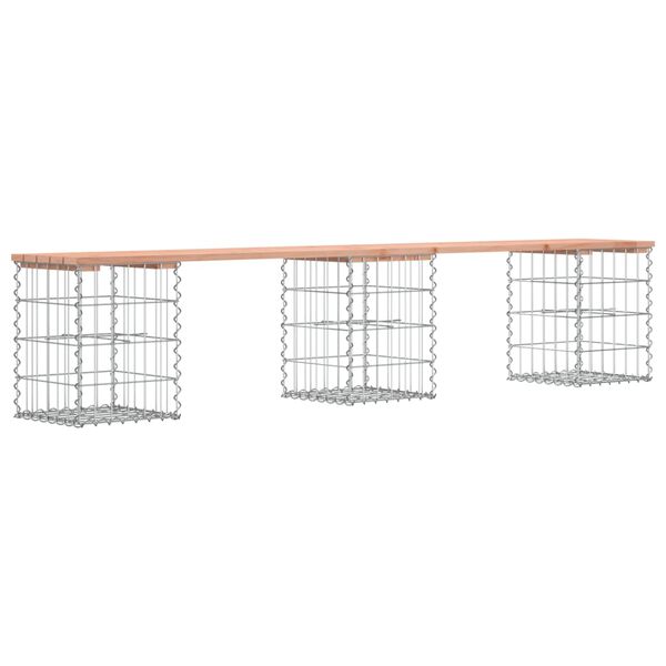 vidaXL Πάγκος Κήπου Συρματοκιβώτιο 203x31x42 εκ. Μασίφ Ψευδοτσούγκα