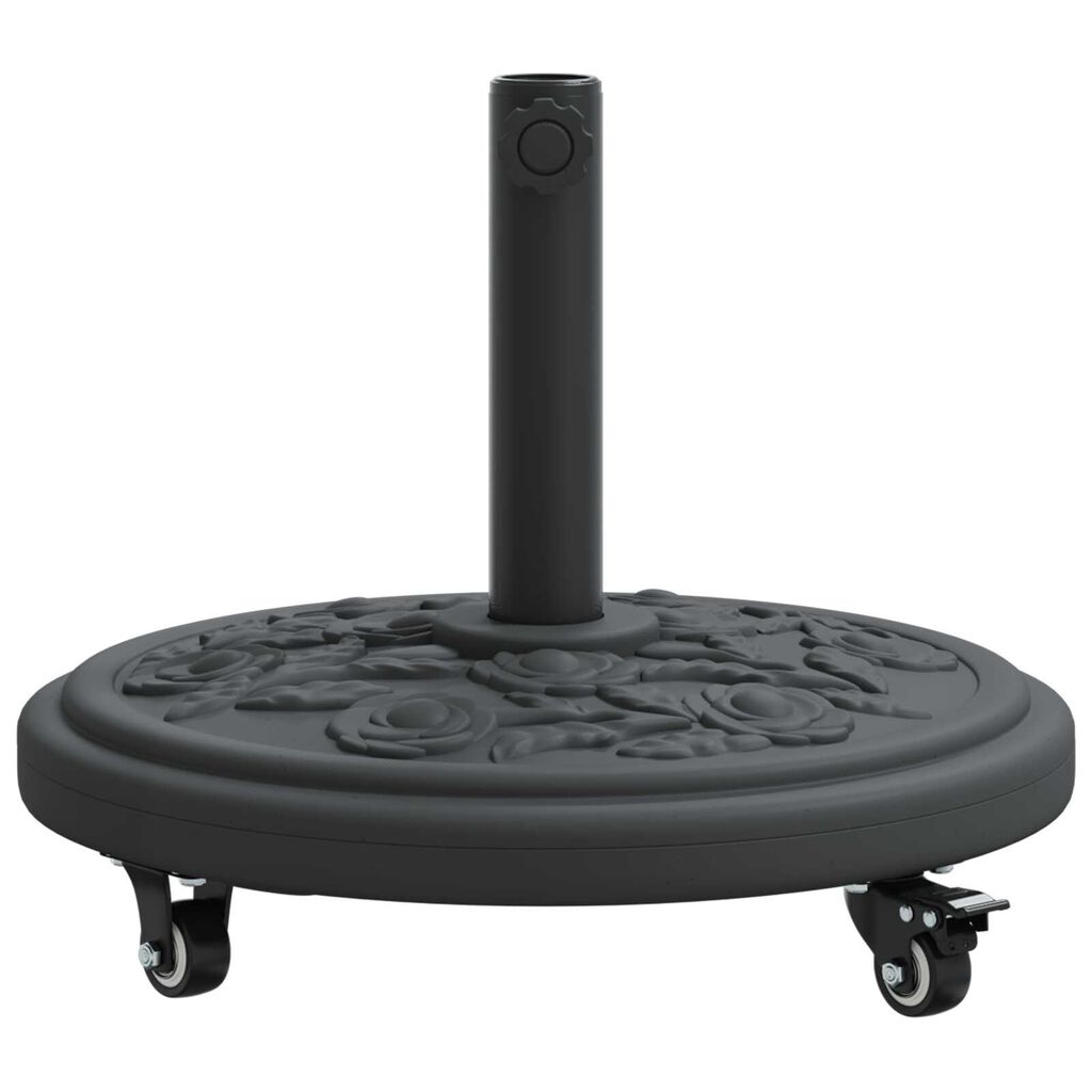 vidaXL Βάση Παρασίδας με Ρόδες για Πόλους Ø38-48 mm, 13 kg, Στρογγυλή