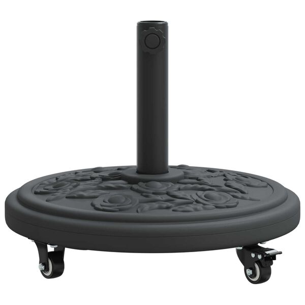 vidaXL Βάση Παρασίδας με Ρόδες για Πόλους Ø38-48 mm, 13 kg, Στρογγυλή