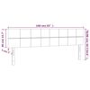 vidaXL Κεφαλάρι Κρεβατιού LED Ροζ 160x5x78/88 εκ. Βελούδινο