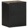 vidaXL Επίτοιχο ντουλάπι μπάνιου Μαύρο 38x33x48 cm Μάνγκο μασίφ ξύλο